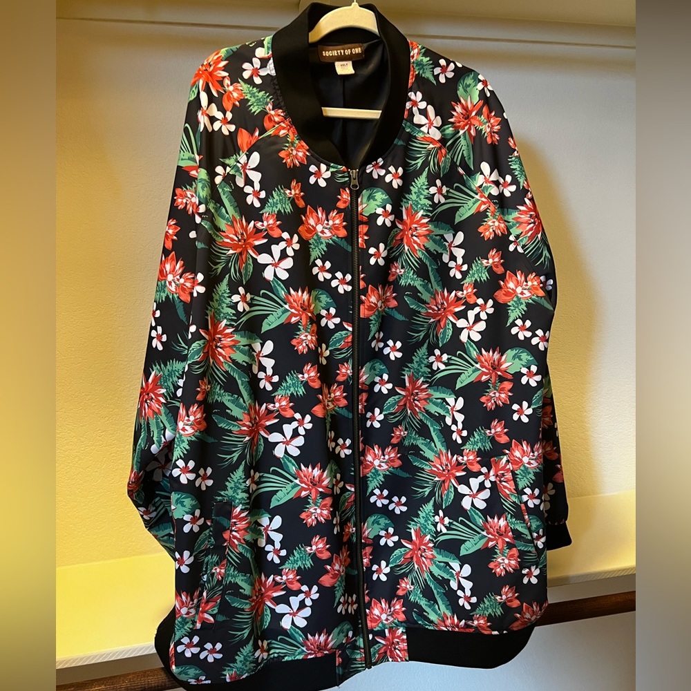 Big and tall society of one bomber jacket